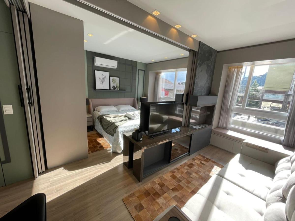 Loft Novo Aconchegante A 500M Da Rua Coberta Apartment Gramado Bagian luar foto