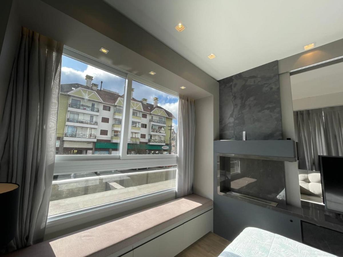 Loft Novo Aconchegante A 500M Da Rua Coberta Apartment Gramado Bagian luar foto